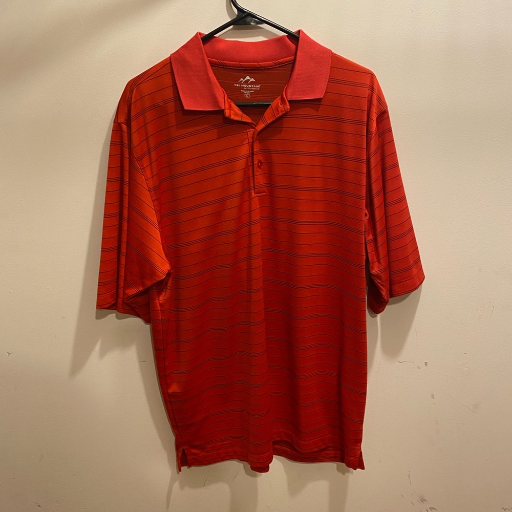 Red Golf Shirt size Large
